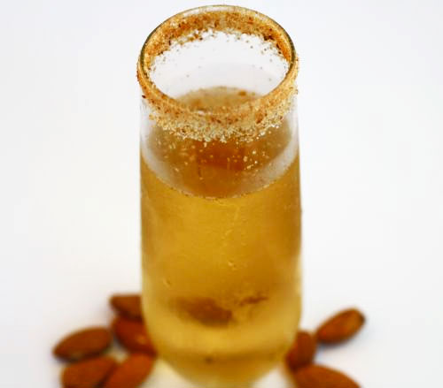 Passionfruit Champagne cocktail