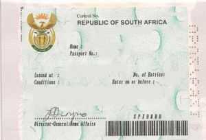 South Africa Tourist Visit Visa from Ottawa