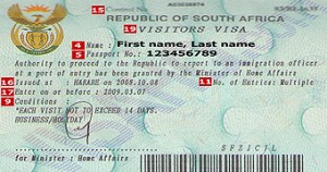 travel document south africa