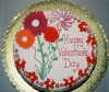 Valentine's Day Cake with Flowers