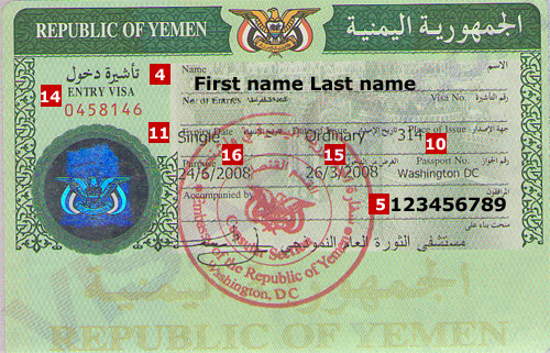 Yemen tourist visit visa from london