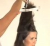 cut the extended hair