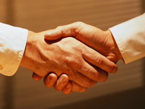 Agreement handshake