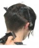 with a clipper shave the nape area