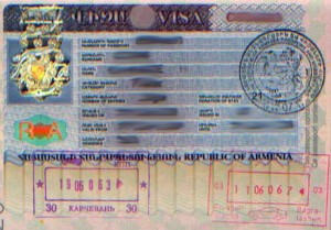 Armenia Tourist Visit Visa from Ottawa