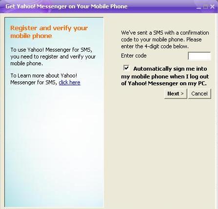 Change Mobile Number in Yahoo Messenger