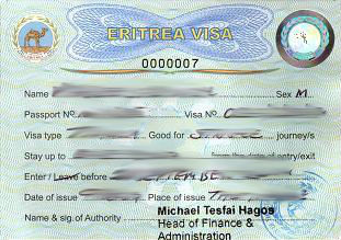 Eritrea Visa