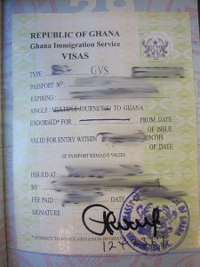 Ghana Tourist Visit Visa from Ottawa