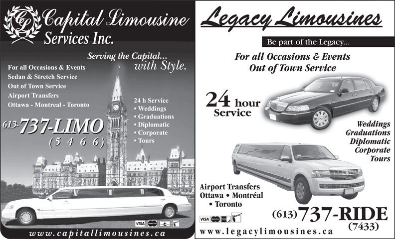 Limousine Service Providers in Ottawa