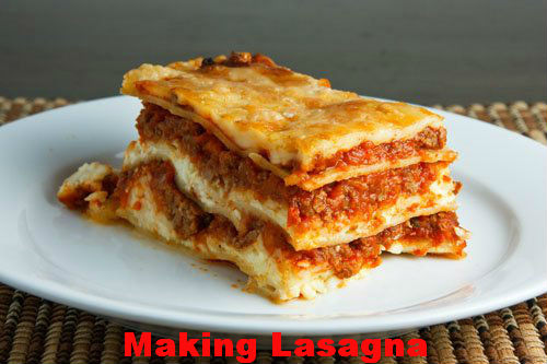 Making Lasagna