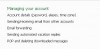 Manage your Account