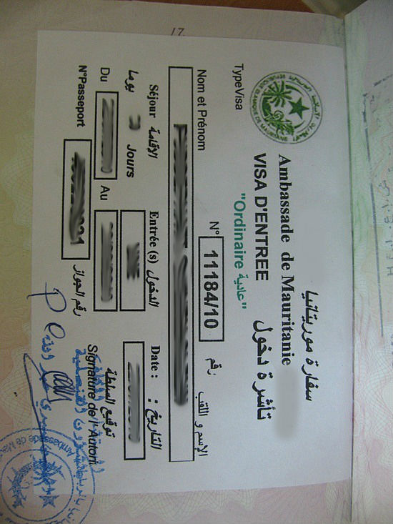 Mauritania Visa