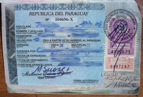 Paraguay Visa