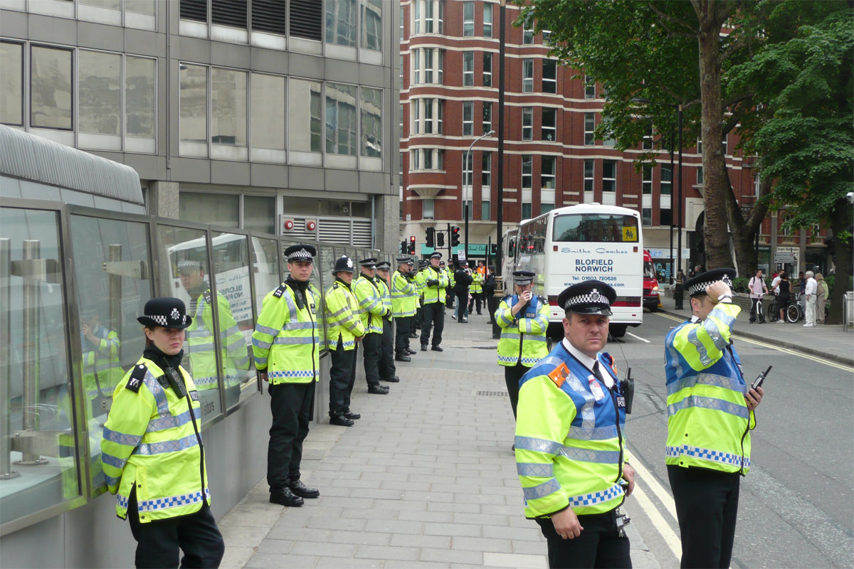 Police Station near Bermondsey Tube Station in London