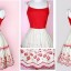 Red & White Dress for Valentines day