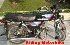 Riding Motorbike