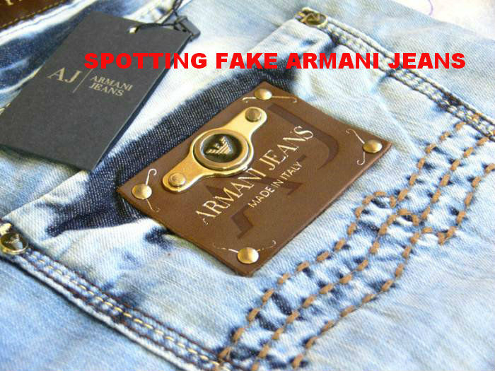 spot fake armani jeans