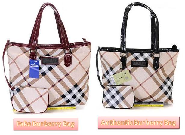 Spot Fake Burberry Bags