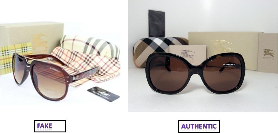 Fake vs. Autnentic Burberry Sunglasses