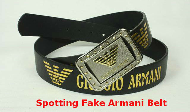 Spotting Fake Armani Belt