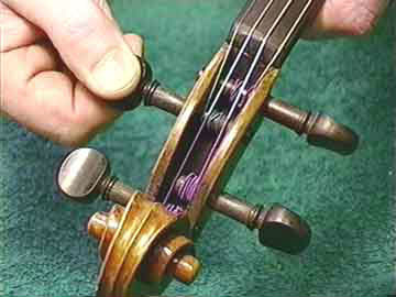 Tuning a Violin