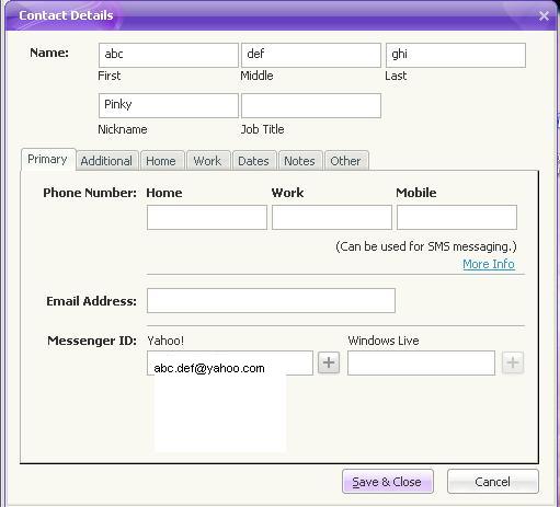 Change Yahoo Messenger Display Name