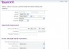Yahoo registration form