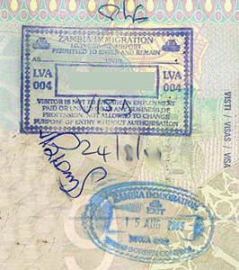 zambia tourist visa
