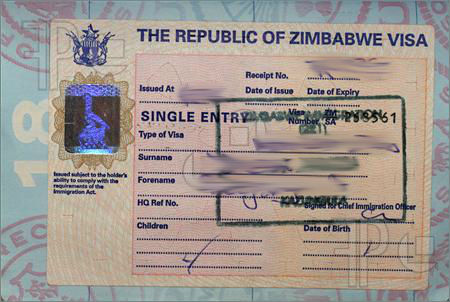 photo size for zimbabwe tourist visa