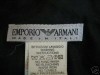 armani logo position