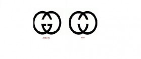 real and fake Gucci logo