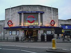 Colliers Wood Tube Station London