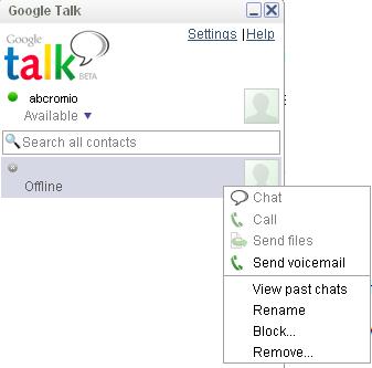 Block Someone on Google Talk