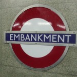 Embankment Tube Station London