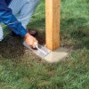 Erect posts in holes