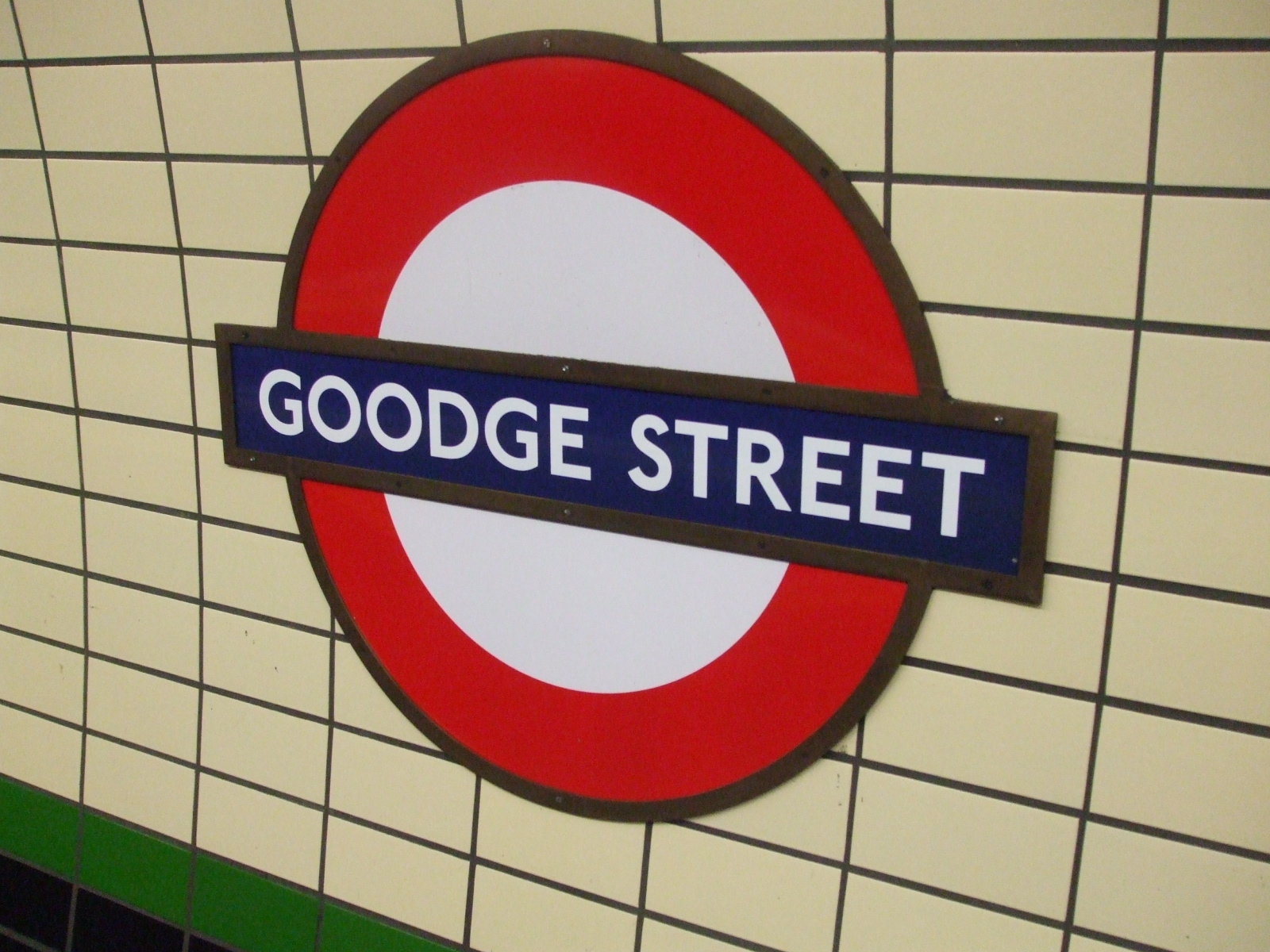 Goodge Street Tube Station London