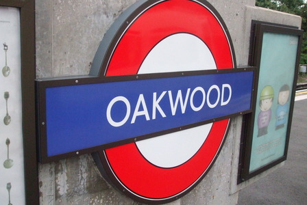 Oakwood Tube Station London