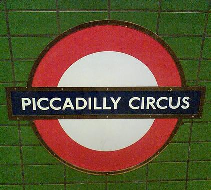 Piccadilly Circus tube station, London