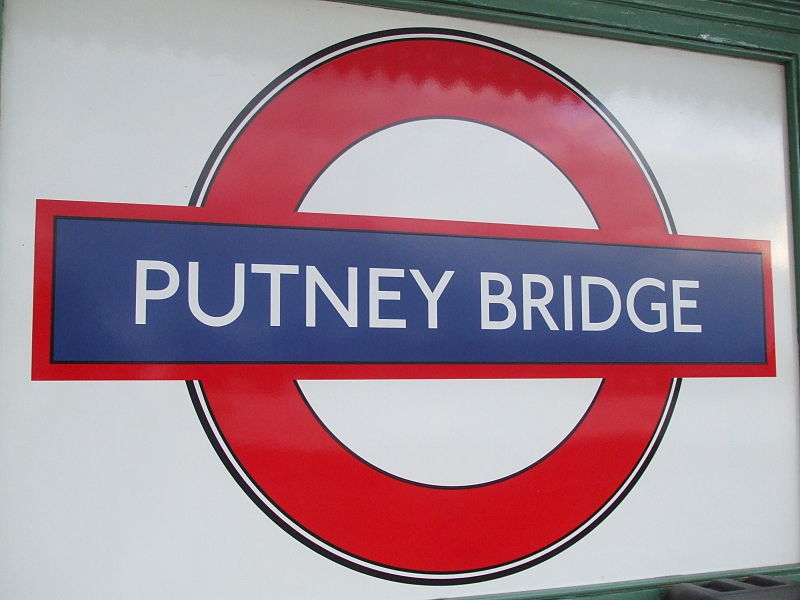 Putney Bridge tube station in London