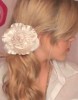 Side-pony with flower