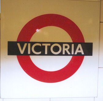 Victoria Tube Station London