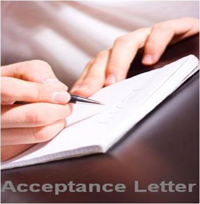 An Acceptance Letter