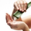 Apply aloe plant gel