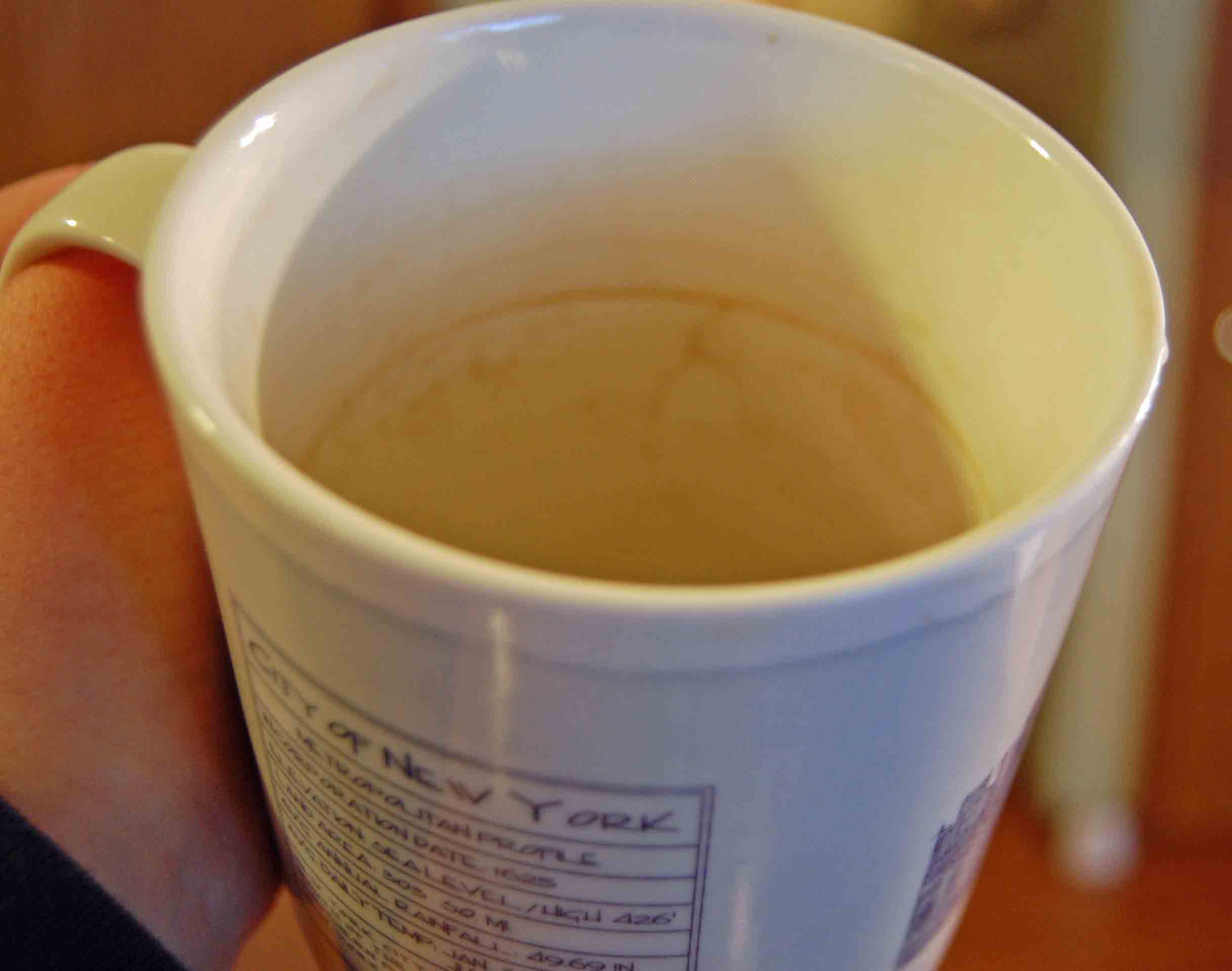 Removing Coffee Stains from Cups and Pots