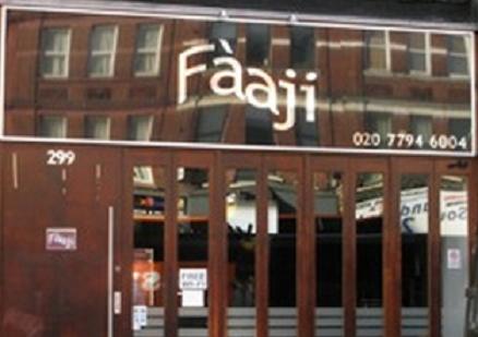 Faaji Restaurant and Wine Bar in London
