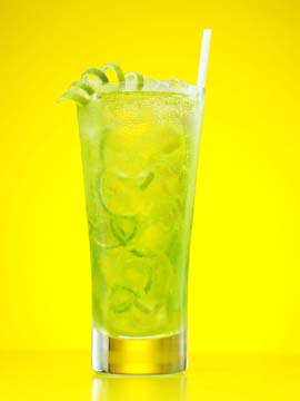 Green Lagoon Cocktail Drink