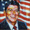 Jelly Bean Portrait of President Reagan