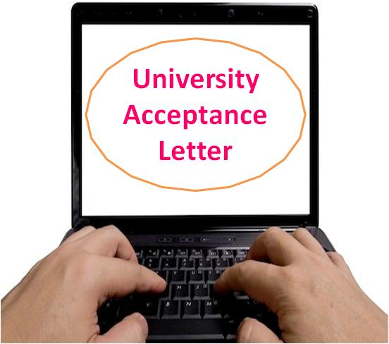 University Acceptance Letter