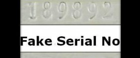 fake vs real serial number