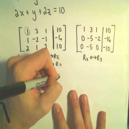 Simultaneous Equations by Matrices